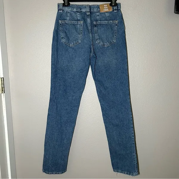 Free People Curvy Siren Low Rise Straight Leg Jeans women’s size 26 - Image 7