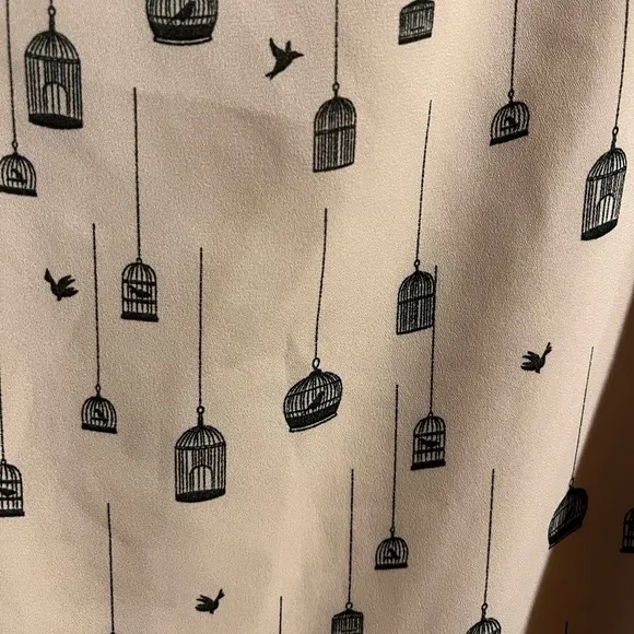 City Streets Women’s Bird‎ and Birdcage Pink Cocktail Dress Size 10 - Image 3