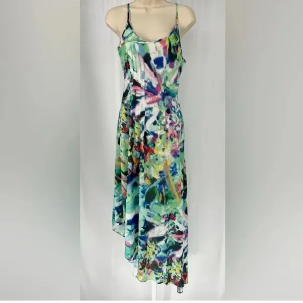 AINSLEY - Pleated Asymmetric Dress - Image 2