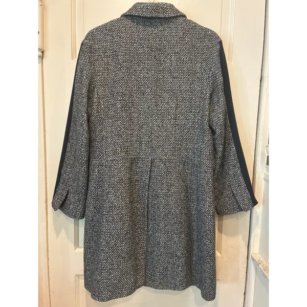 Koché Collection Tweed Coat Gray - Image 5