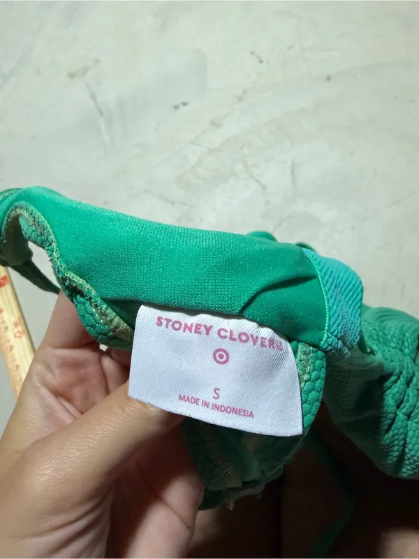 Stoney Clover Lane x target Green Textured One-Piece Swimsuit small - Image 6