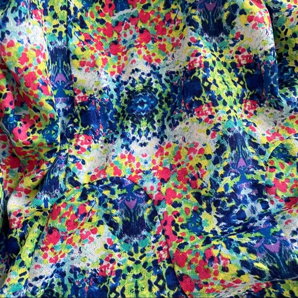 Do&Be Watercolor Printed Cut Out Strapless Dress S - Image 15