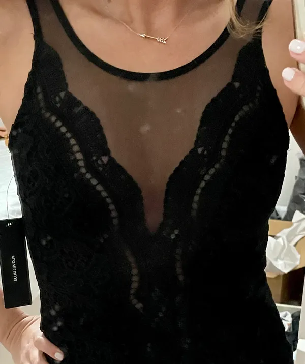 Cali Cantina Black Lace Bodysuit - Image 5