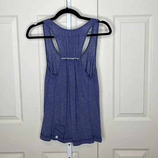 Lululemon Silver Reflective Racerback Tank Top Purple Size 4 - Image 4