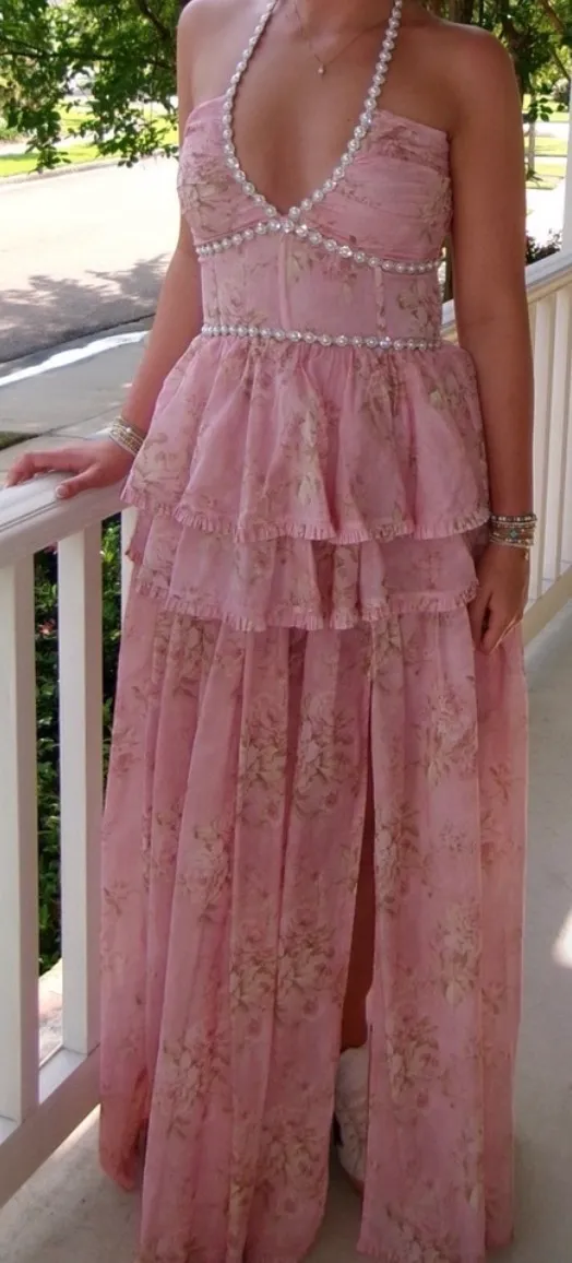 V. Chapman Payton Dress Pink Size 8 - Image 3