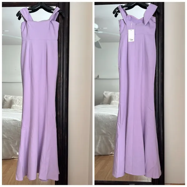 Likely Off Shoulder Gown Lavender Bridesmaids Wedding Gala Prom New With Tags - Image 7