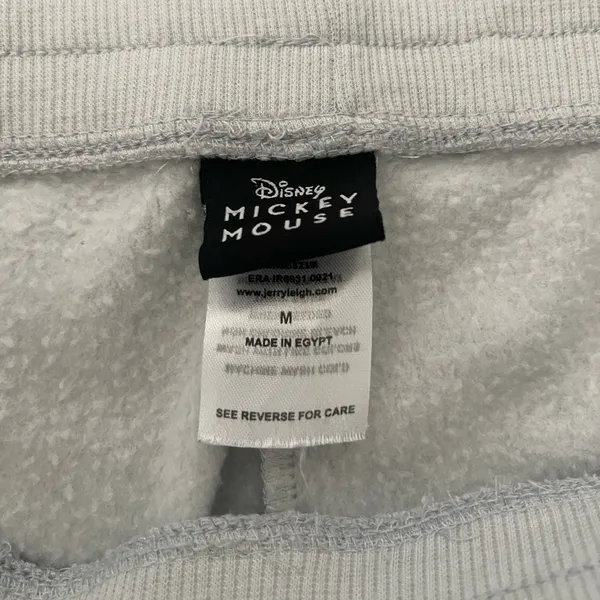 Women's Disney Mickey Mouse Jogger Sweatpants Gray Size M - Image 5