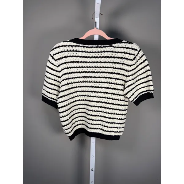 Pinch‎ Striped Short Sleeve Sweater Size L Coastal Preppy Nautical - Image 6