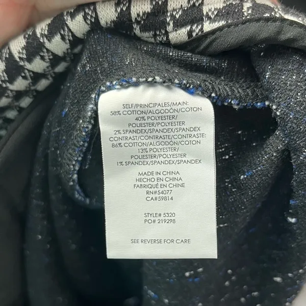 Cabi Reina Blue Matrix 21‎ Club A-Line Houndstooth Skirt 4 #5320 - Image 5