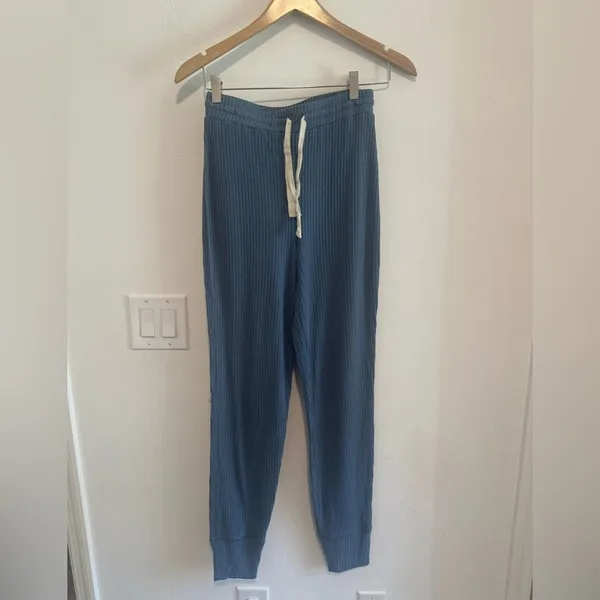 Revolve Privacy Please‎ Charlotte Pants Jogger Waffle in Blue Sz S - Image 2