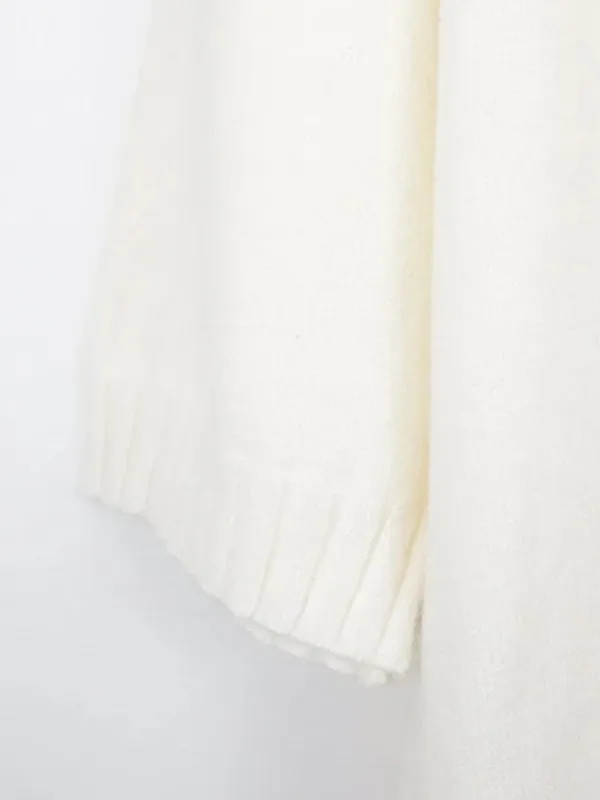 NWOT Tuckernuck Maxine Mock Neck Sweater Dress – Ivory – XL - Image 6