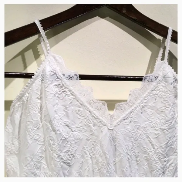 Express White Ribbed Camisole - Image 3