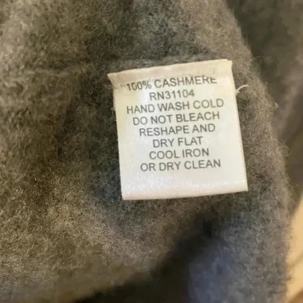 Madison Cashmere Gray Turtleneck Sweater Cropped Slim Fit Pullover Fuzzy‎ XL - Image 4