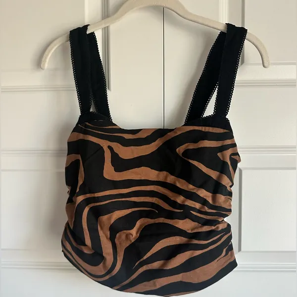 Free‎ People 2 Tone Tank Zebra - Size Small- New - Image 5
