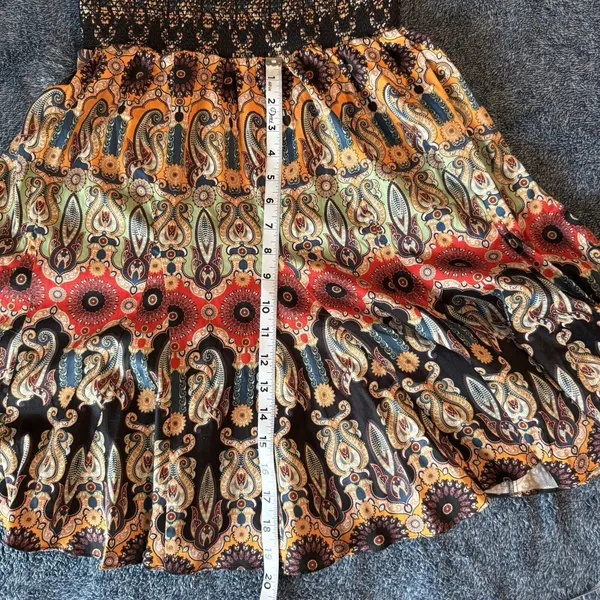 Alice Olivia Julissa Mini Dress Women’s‎ 6 Empire Waist Puffed Sleeve Smocked - Image 14