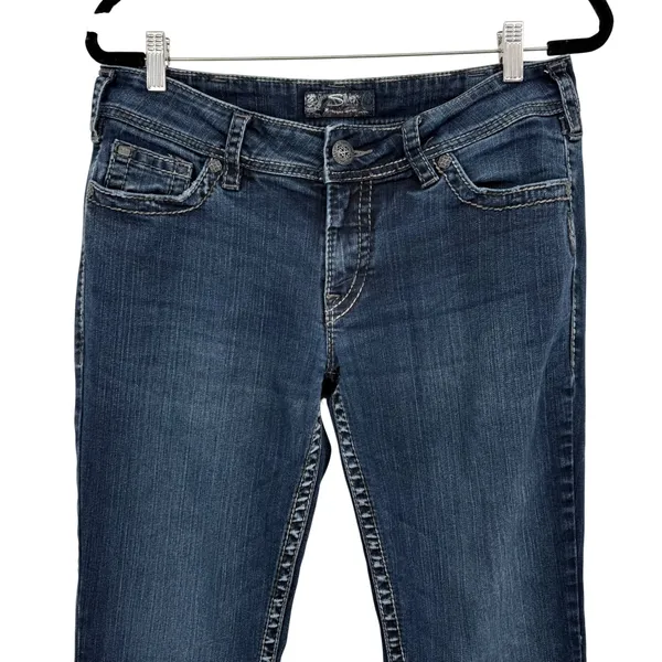 Silver Jeans Co Suki Surplus Bootcut Dark Wash‎ Jeans Womens W32 L30 Mid Rise - Image 2
