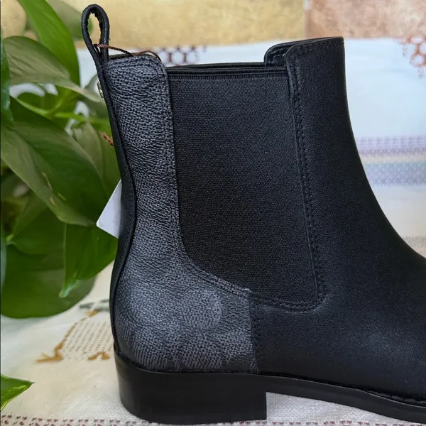 NEW Coach Women’s Meredith Signature Canvas Chelsea Ankle Black Boots, Size 6B - Image 15