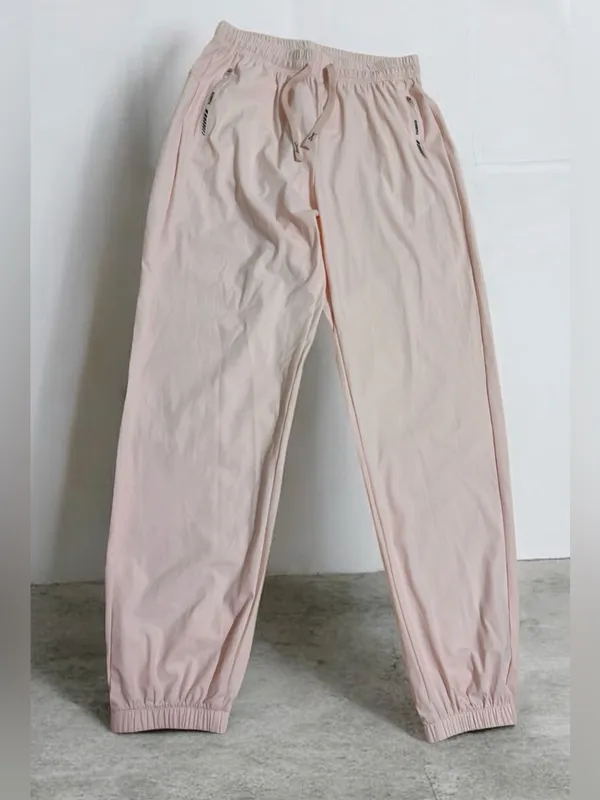 Light pink sports jogger pants - Size L (New without label) - Image 4