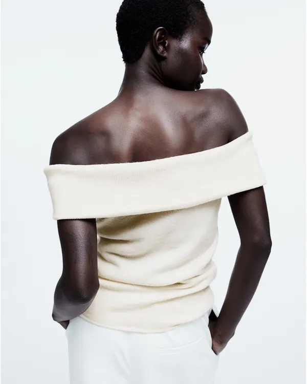 Off-The-Shoulder Sweater Top - Image 3