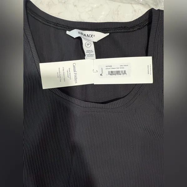 NWT Spanx Casual Fridays Cargo Maxi Dress in Black Sz XS‎ $168 - Image 9