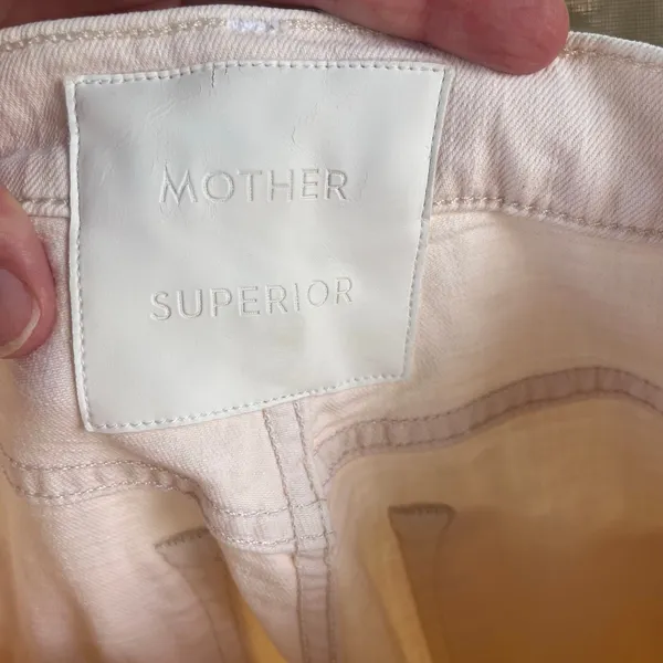 Mother Women's The Tomcat Chew Jeans Peach Wash Button Fly Size 25 - Image 10