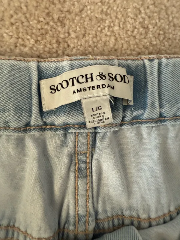 NWT Scotch‎ & Soda The Wave "La Vague" Drawstring Wide Leg Jeans- Size Large - Image 4