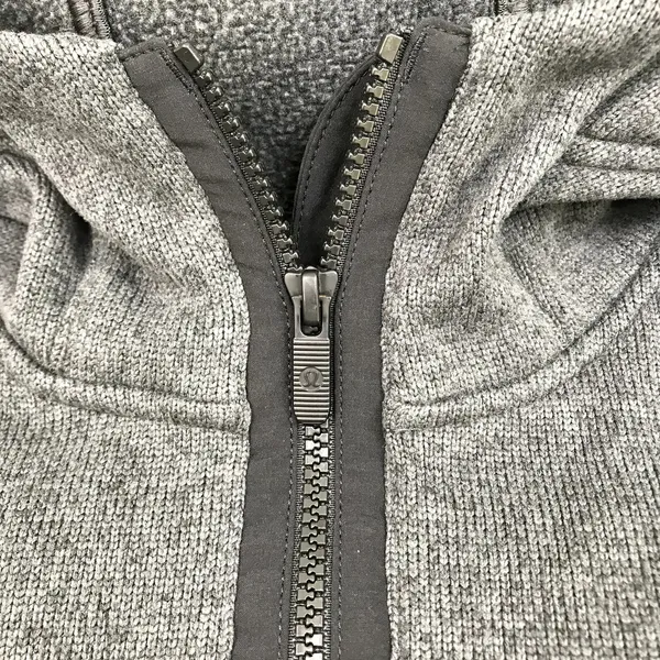 LULULEMON It’s Fleecing Cold Hooded Sweater-Pullover Sz 4 Gray Cozy Athletic EUC - Image 7