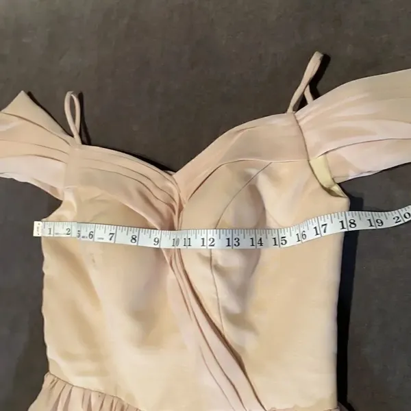 Women’s Chiffon Off the Shoulder Formal Gown Medium NWOT - Image 11
