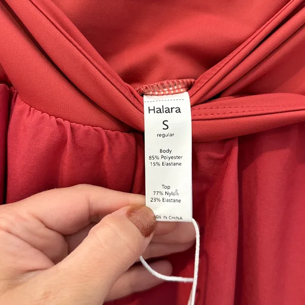 NWT HALARA SoCinched High Waisted Pants in Kapok Red Size Small - Image 6