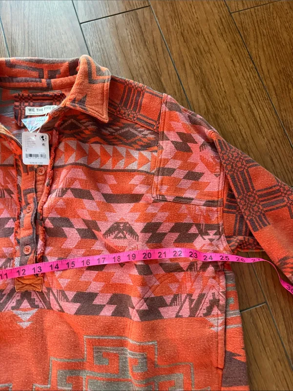 Free People Arizona Sky Pullover Fleece- size Large - Image 5