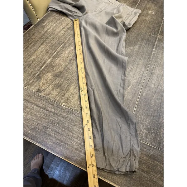 Vince Cupro-Cotton Blend Tapered Trouser Joggers Mushroom Tan Size 8 - Image 6