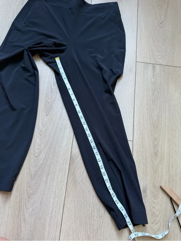 Athleta Brooklyn Heights Jogger Pants with Zippers Black Size 12 - Image 9