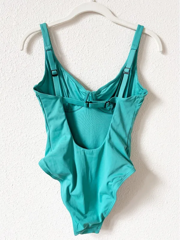 Cuup The Scoop One Piece Swimsuit Tide Size 7 or 30F / 32E Coastal Vacation - Image 2