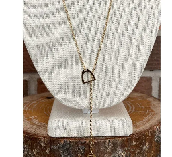 Stirrup Lariat Necklace - Image 3