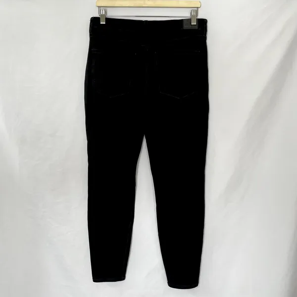 American Eagle dream stretch black jeans women's size 12‎ long cotton blend - Image 4