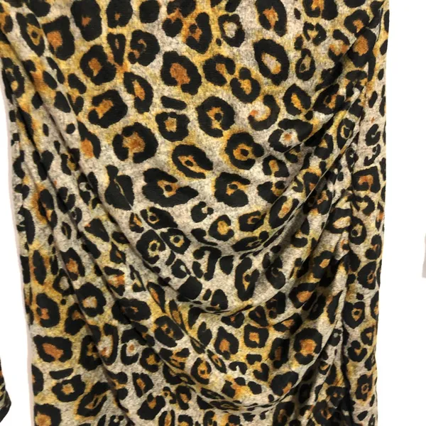 Francesca's June & Ivy Tammy Ruched Leopard Luxe Mini Dress Medium Night‎ Out - Image 5