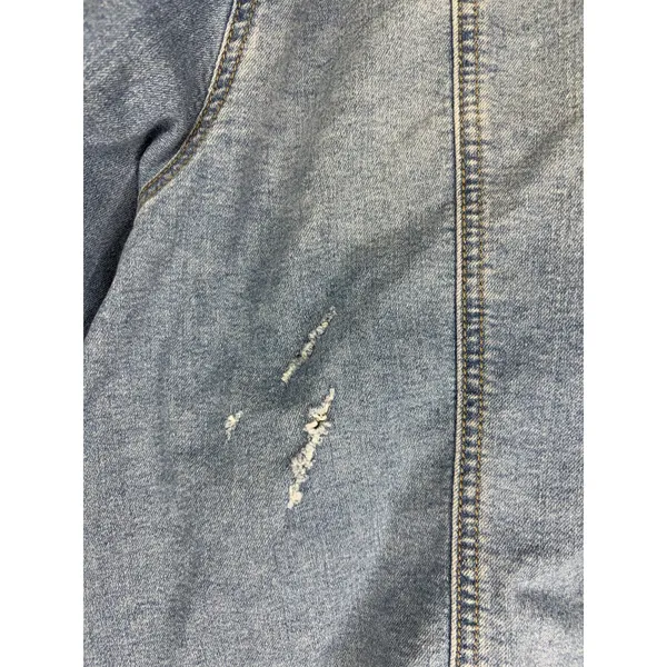 Maurices Denim Jean Jacket Plus Size 2X Medium Wash Stretch - Image 4