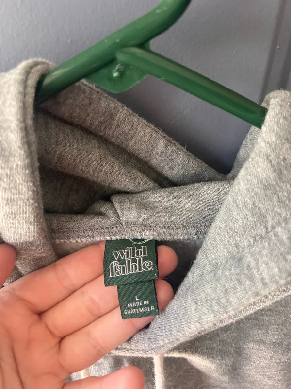 Wild Fable Cropped Hoodie Grey - Image 2