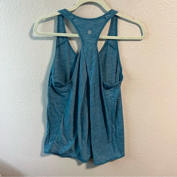 Lululemon Marled Teal Essential Tank - Image 4