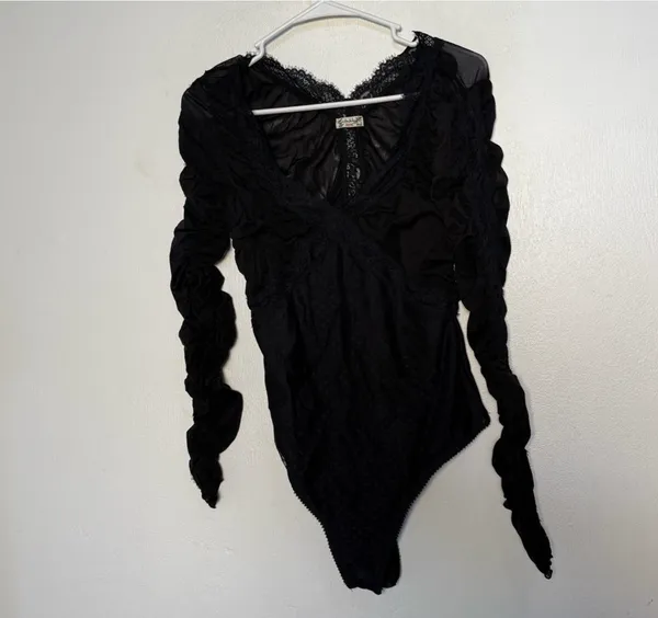 Free People Bodysuit Intimately Black - Image 2