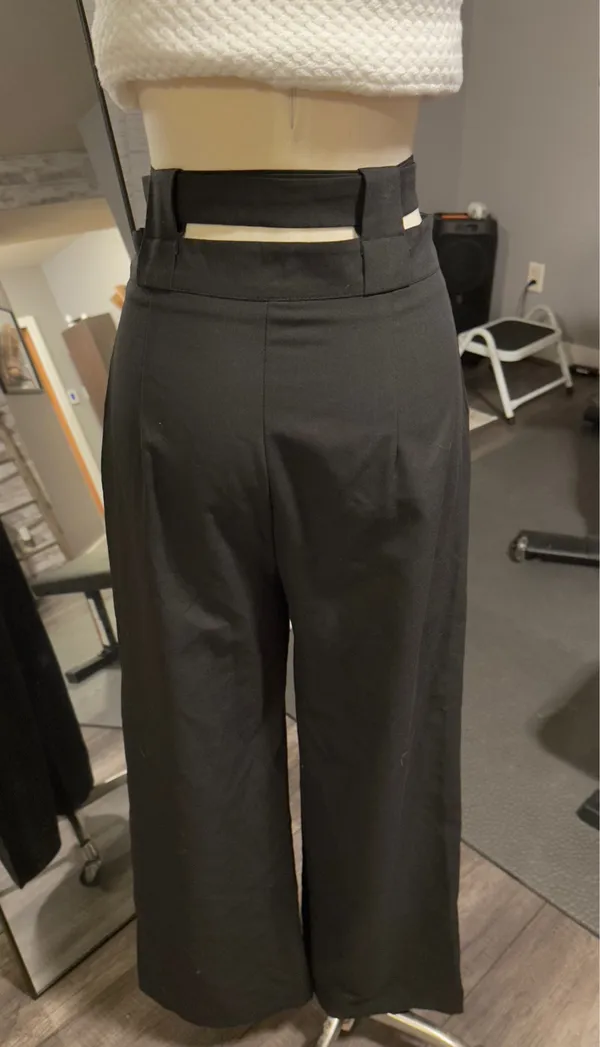 Boutique Black belted dress pants - Image 4