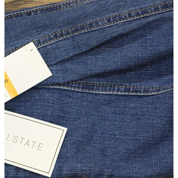 NWT 1. State Scoop-Neck Sleeveless Denim Fit & Flare Midi Dress Blue Quartz S - Image 6