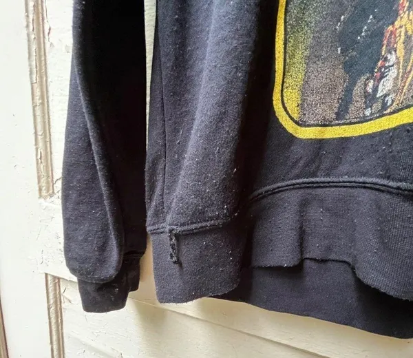 Vintage 80s Black Lucas film Star Wars darth vader crew neck oversize sweater S - Image 3