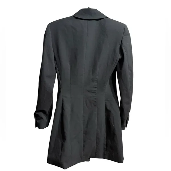 Zara Black Blazer Dress‎ with Pearl Buttons Minimalist Statement Piece - Image 4