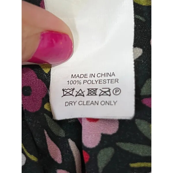 Kate Spade New York Love Colorfully Floral Ruffle Neck Sleeveless Blouse XS - Image 6