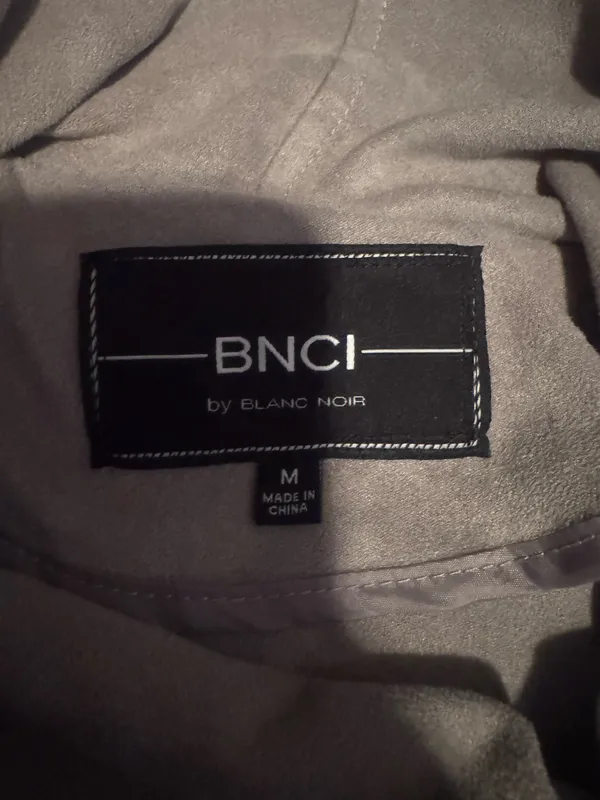 Blanc Noir Faux Suede BNCI by Moto Jacket - Image 3