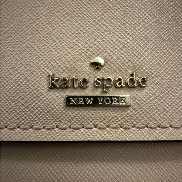Kate Spade Cameron Street Harling Tri-Fold Wallet light pink EUC - Image 4
