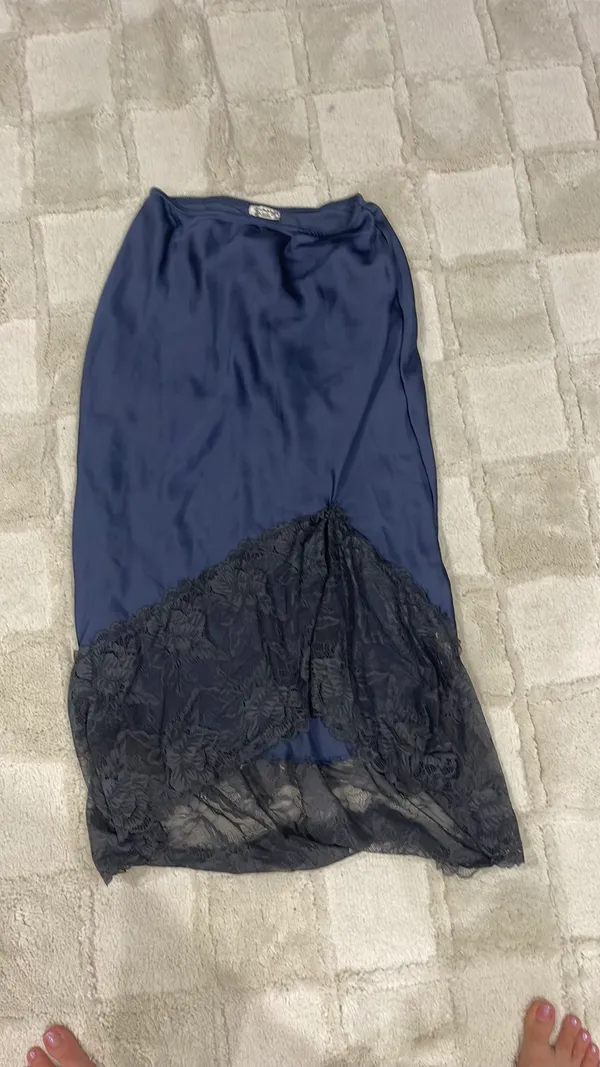 Free People Silk Long Skirt - Image 3