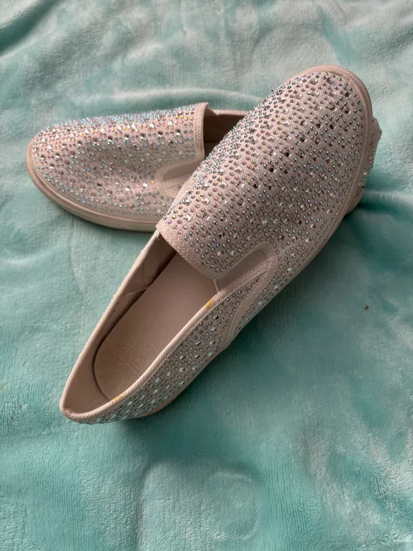 David's Bridal Sparkly Sequin Sneakers - Image 2