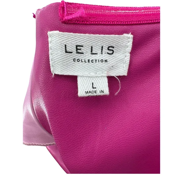 Le Lis Collection Womens‎ Pink Colorblock Zipper Closure Strapless Mini Dress L - Image 2